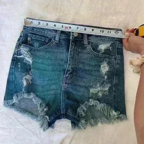 JUST USA - high rise jean shorts - small - Picture 6 of 6